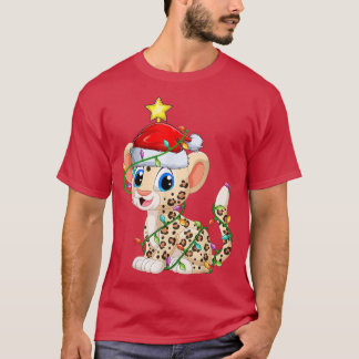 Leopard Lighting Xmas-boom die leopard Christus aa T-shirt