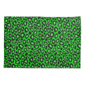 Leopard Lime Green Kussensloop (Achterkant)