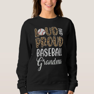 Leopard Loud Proud American Baseball Grandma Famil Trui
