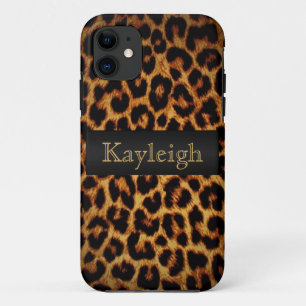 Leopard Love Personalized iPhone 11 Hoesje