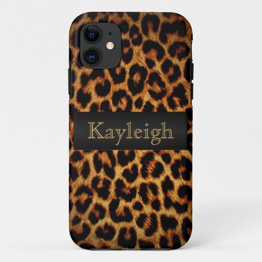 Leopard Love Personalized Case-Mate iPhone Case (Achterkant)