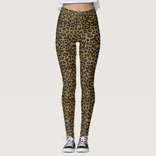 Leopard Love - Power Yoga Leggings (Voorkant)
