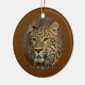 Leopard Lovers Art Keramisch Ornament (Links)