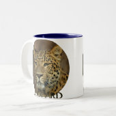 Leopard Lovers Art Tweekleurige Koffiemok (Voorkant links)