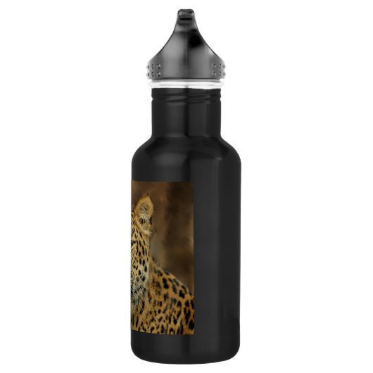 Leopard Lovers Art Waterfles (Rechts)