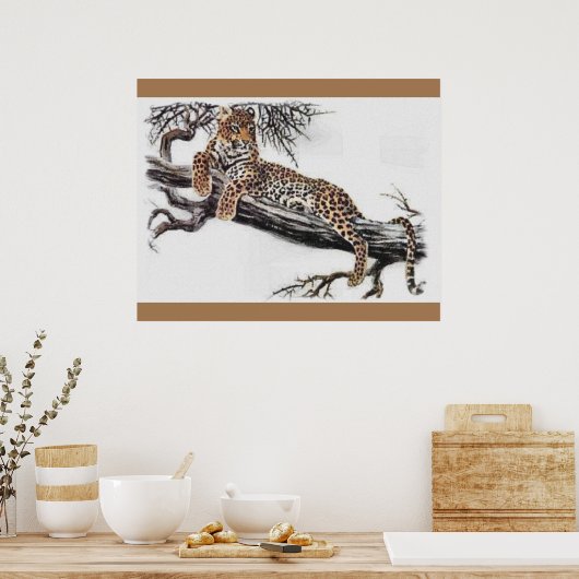 Leopard Lovers Poster (Keuken)