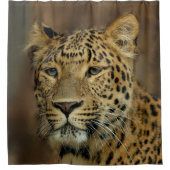 Leopard Lovers Wildlife Shower Curtain Douchegordijn (Voorkant)