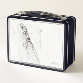 Leopard Lunch Box – aangepaste minimalistische kun (Achterkant)