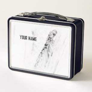 Leopard Lunch Box – aangepaste minimalistische kun