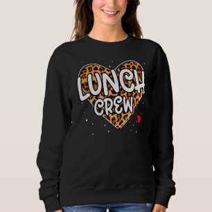 Leopard Lunch Crew Group Matching School Cafeteria Trui