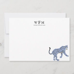 Leopard Luxe Briefpapier Notitiekaartje