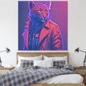 LEOPARD LUXURY #2 CANVAS AFDRUK (Insitu (Slaapkamer))