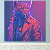 LEOPARD LUXURY #2 CANVAS AFDRUK (Insitu (Houten vloer))