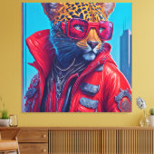 LEOPARD LUXURY CANVAS AFDRUK (Insitu (Woonkamer))