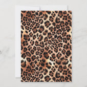 Leopard Luxury Lion Tiger Wool Pattern Baby shower Bedankkaart (Achterkant)