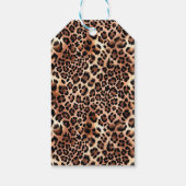 Leopard Luxury Lion Tiger Wool Pattern Baby shower Cadeaulabel (Achterkant)