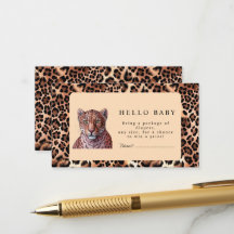 Leopard Luxury Lion Tiger Wool Pattern Baby shower
