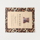 Leopard Luxury Lion Tiger Wool Pattern Baby shower Wandkleed (Voorkant (horizontaal))