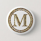 Leopard M Ronde Button 5,7 Cm (Voorkant)