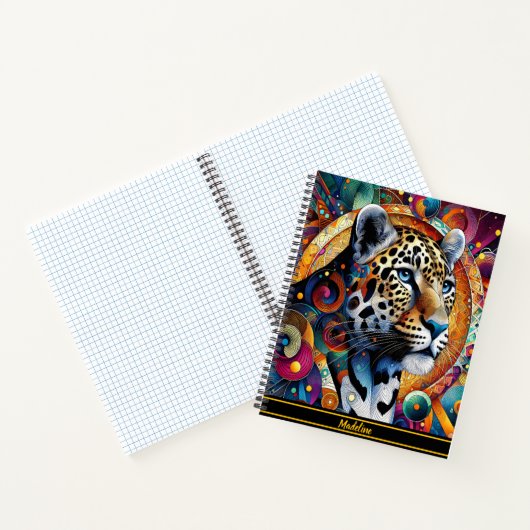 Leopard Majesty: Bold Oerwoud Vibes Notitieboek (Binnen)