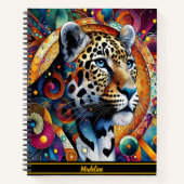 Leopard Majesty: Bold Oerwoud Vibes Notitieboek (Voorkant)