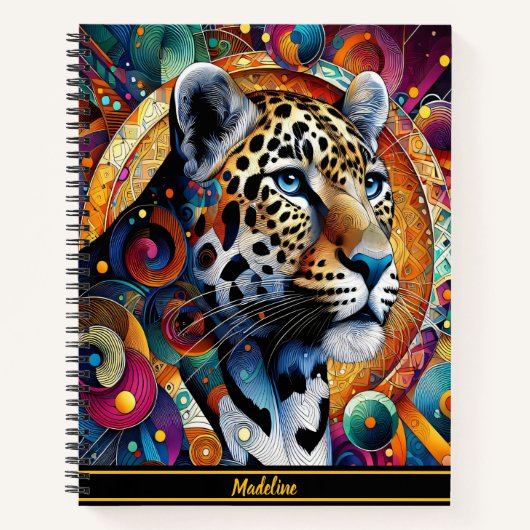Leopard Majesty: Bold Oerwoud Vibes Notitieboek (Voorkant)