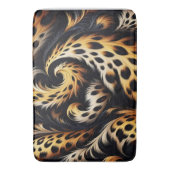 Leopard Majesty: Voel de kracht van Wild Design Badmat (Voorkant Verticaal)