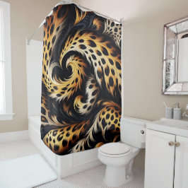 Leopard Majesty: Voel de kracht van Wild Design Douchegordijn