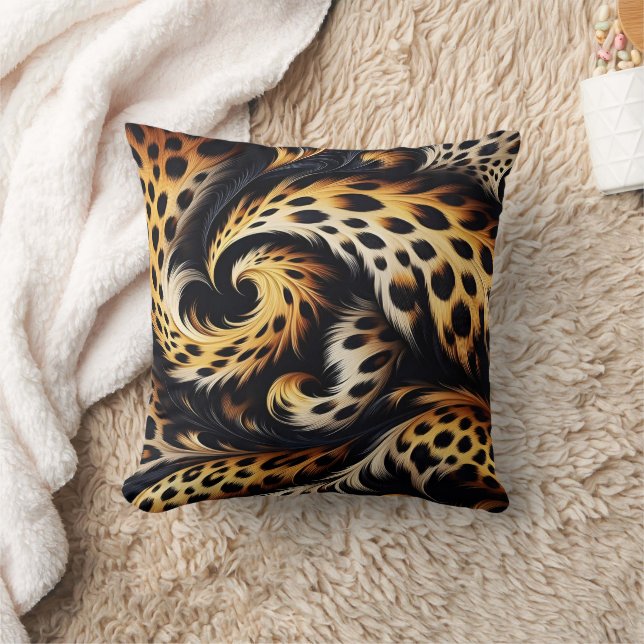 Leopard Majesty: Voel de kracht van Wild Design Kussen (Deken)