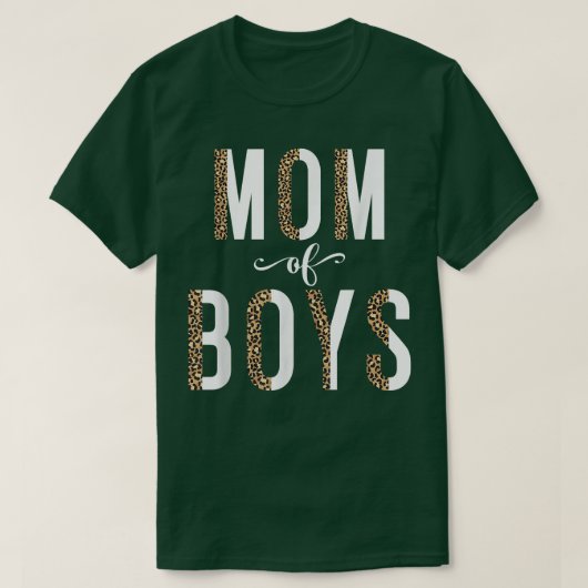 Leopard Mam T-shirt voor Moeders DagMam van Boys (Design voorkant)