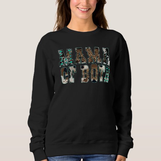 Leopard Mama van het Westerne land Gemstone Trui (Voorkant)