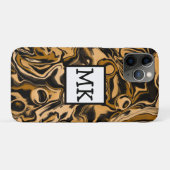Leopard Marmer Swirls Fluid Art Abstract Case-Mate iPhone Case (Achterkant (horizontaal))