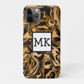 Leopard Marmer Swirls Fluid Art Abstract Case-Mate iPhone Case (Achterkant)