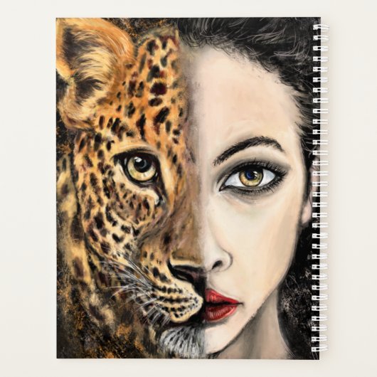 Leopard Meisje Planner (Achterkant)