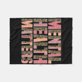 Leopard Mental Health's Awareness Month Fleece Deken (Voorkant (Horizontaal))