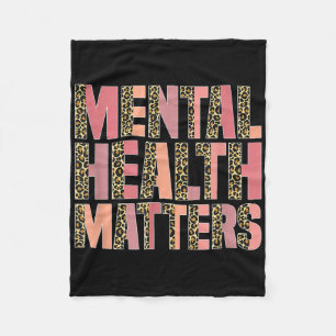 Leopard Mental Health's Awareness Month Fleece Deken