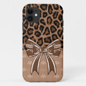 Léopard Mode Noeud Case-Mate iPhone Case (Achterkant)
