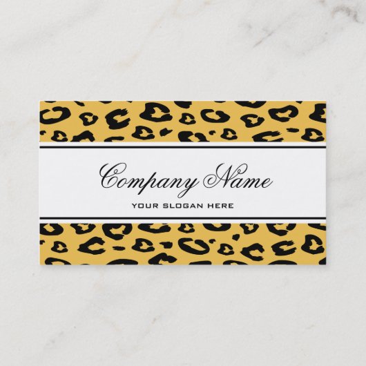 Leopard-model voor visitekaartjes (Achterkant)