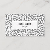 Leopard Modern Animal Print Social Media HANG LABE Visitekaartje (Voorkant)