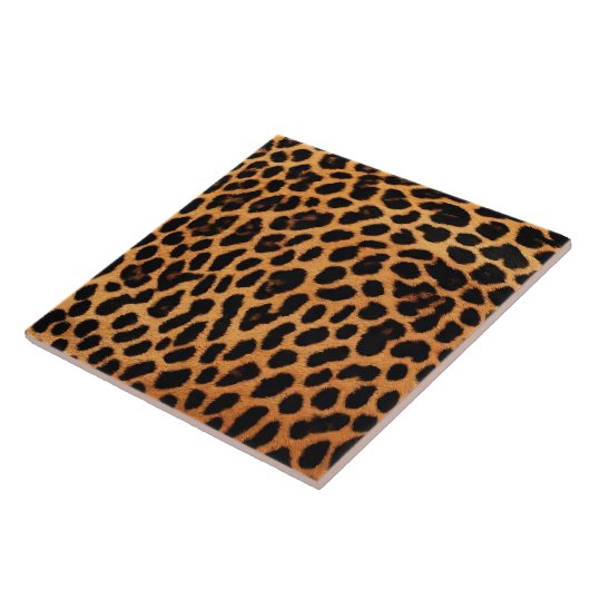 Leopard Modern Cat Animal Print Collectie Tegeltje (Zijkant)