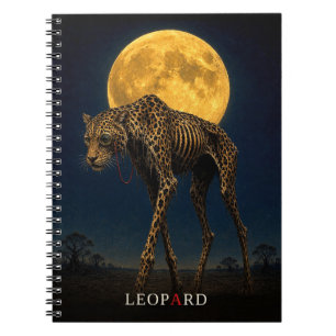 Leopard Monocle gotische Surrealist Notitieboek