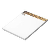 Leopard Monogram Initiaal Letter A Notitieblok (Linkerzijde)