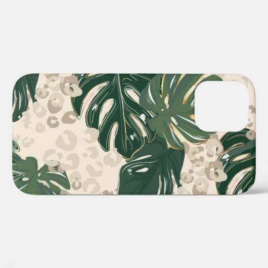Leopard Monstera: Oerwouden . Case-Mate iPhone Case (Achterkant (horizontaal))