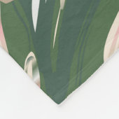 Leopard Monstera: Oerwouden . Fleece Deken (Hoek)