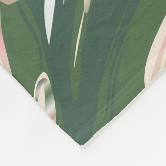 Leopard Monstera: Oerwouden . Fleece Deken (Hoek)