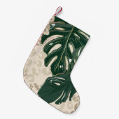 Leopard Monstera: Oerwouden . Kleine Kerstsok (Voorkant (Hangend))