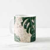 Leopard Monstera: Oerwouden . Koffiemok (Voorkant links)
