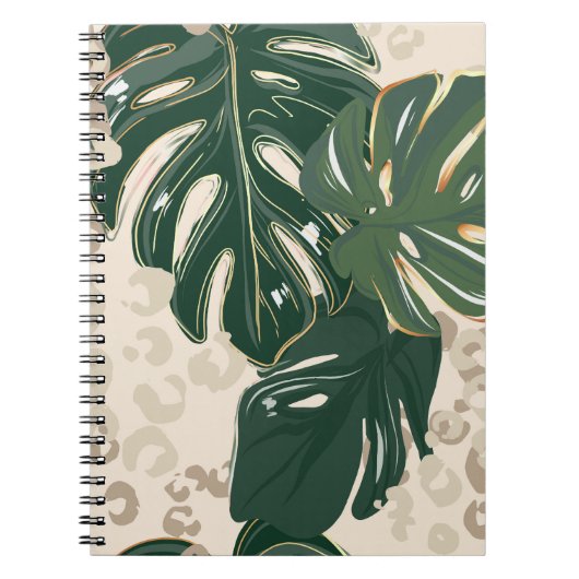 Leopard Monstera: Oerwouden . Notitieboek (Voorkant)