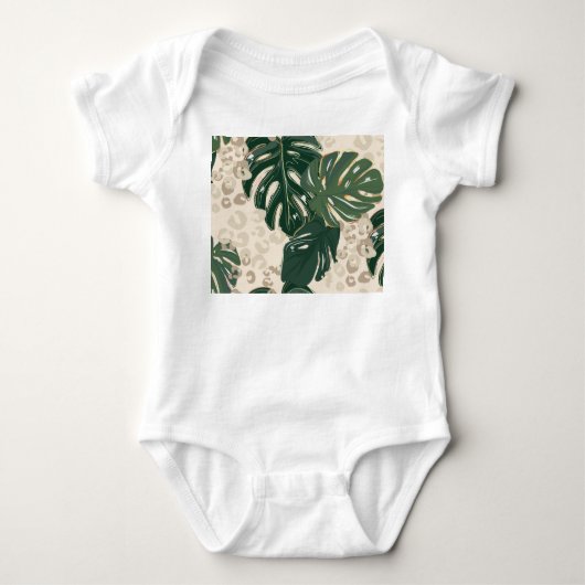 Leopard Monstera: Oerwouden . Romper (Voorkant)