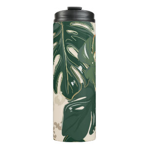 Leopard Monstera: Oerwouden . Thermosbeker